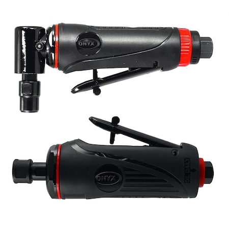 Astro Pneumatic Onyx 2Pc Die Grinder Kit With 1/4 90 Degree Angle Die G 222